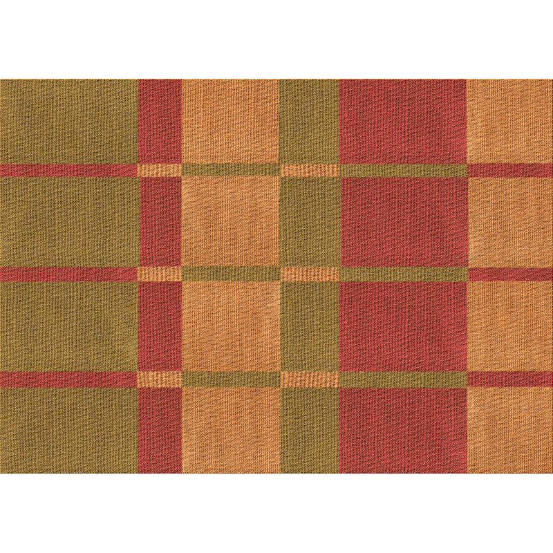 Tapis 100% à motifs lavables à la machine 2989WWS-Pat1102-ORG, Rectangle 5 pi x 7 pi