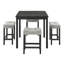 Ensemble de table de salle à manger, de bar et de chaises, ensemble de table de salle à manger 5 pièces, ensemble de table de petit déjeuner industriel, pour le salon, la salle à manger-117546368-126131941