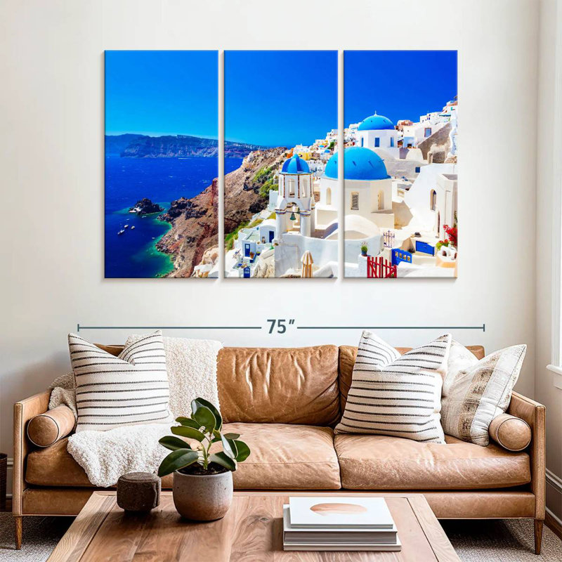 Sebbie Scenic Oia, 42" H x 65" W