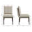 Flaux Leather Upholstered Metal Dining Chairs-1617810804-1617810803