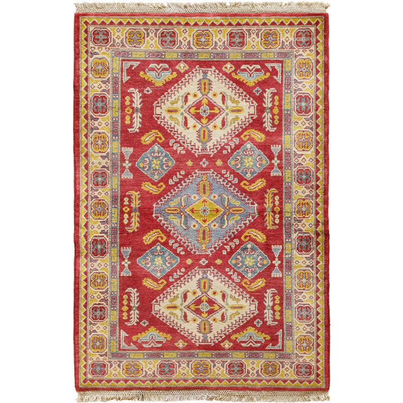 Apple Citrine Super Kazak 4'1" x 6'2"