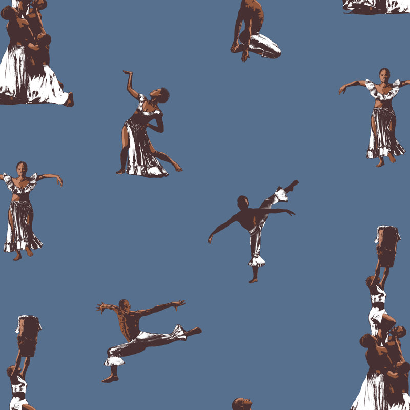 Haiti Folklore Wallpaper, Karabela/Chocolate