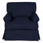 Fauteuil en polyester de 38 po de large Wesham-1058006387