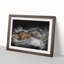Alligator Watchful Eye in Abstract - Picture Frame Graphic Art Print-55682950-55682953