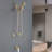 Wall Mounted Tub Shower System With Handheld Shower 2-In-1 Shower Faucet Set Double Handle Brass Shower Trim Kit With Rough-In Valve-101826910
