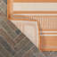 Tapis intérieur / extérieur orange / crème Garrettville-29276583