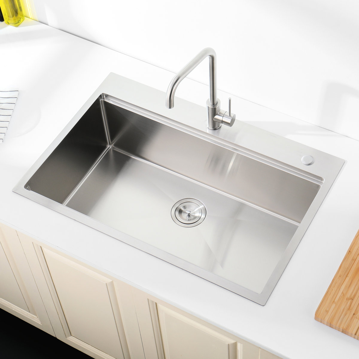 ArtisanArcade Stainless Steel Kitchen Sink 36X22, Overmount, With ...