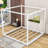 Boones King Wooden Canopy Platform Bed-458848381