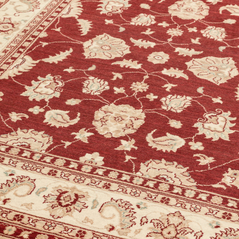 Ferrero Wool Red/Beige Area Rug, Rectangle 130 x 190cm