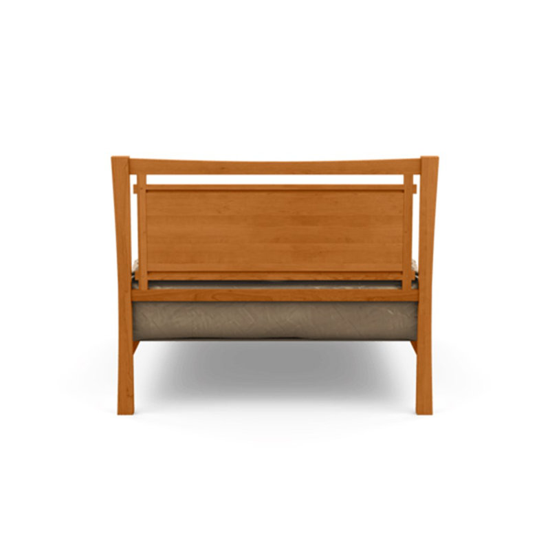 Monterey Upholstered Bed, Full, Natural Cherry, Ebony