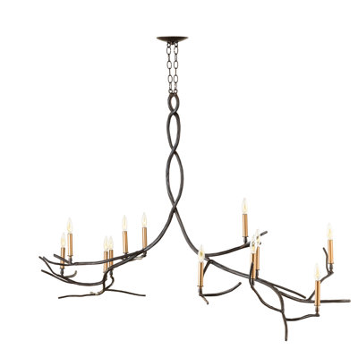 Chalet Linear Branch Chandelier