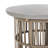 Ginseng Round Metal Outdoor Side Table , 15.8'' in. W 15.8'' in. D
