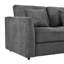 Canapé modulaire incurvé moderne avec revêtement en chenille et confort d'assise profond-505647818