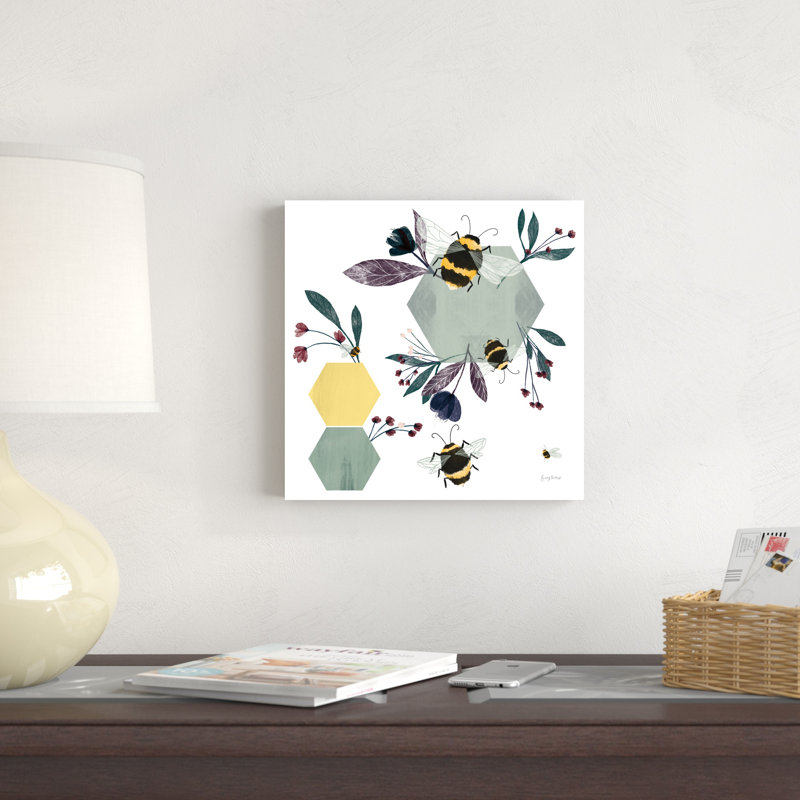 Abeilles III, H 12 po x l 12 po x P 1,25 po