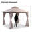 Yardgrace 10'X10' Soft-top Double-Roofed Steel Patio Gazebo-122447117