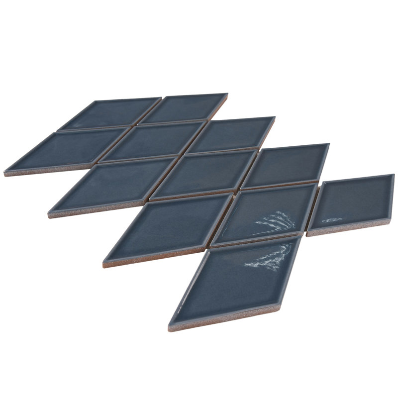 Carrelage 2,35 "x 3", Bleu