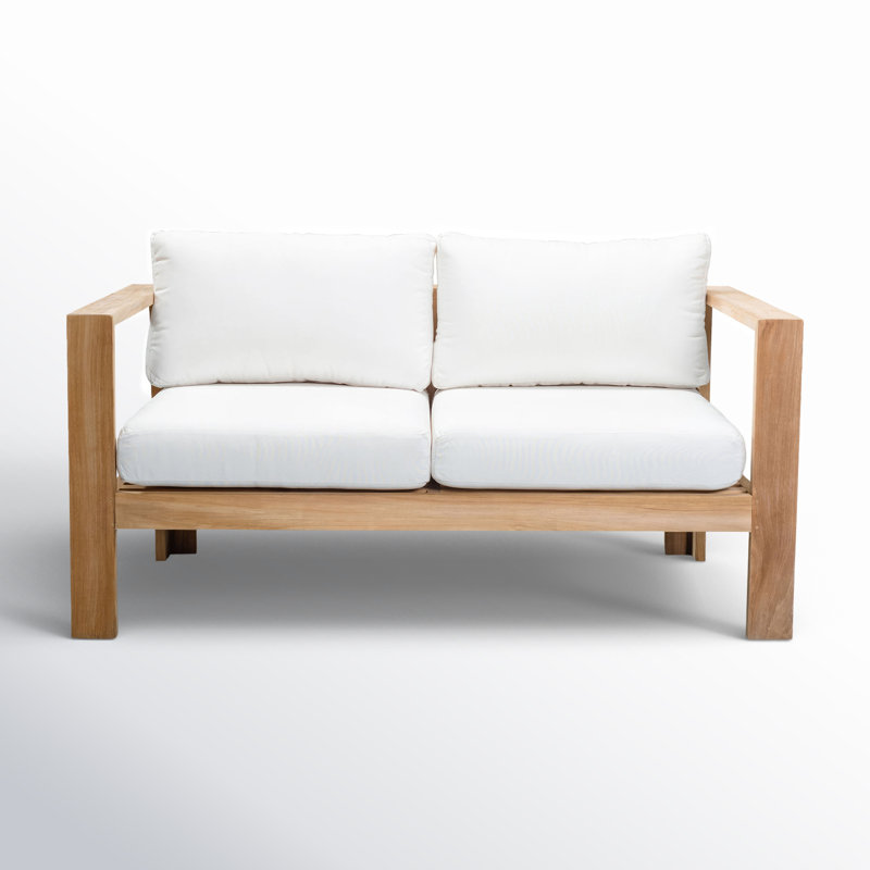 Ando Loveseat with Cushions, Canvas Natural Sunbrella® Canvas