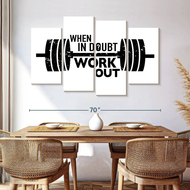 Kema When In Dououte Work Out, H 42 po x l 68 po