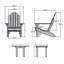 Chaise Adirondack en plastique avec table Anette-1548920653