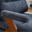 Chaise d'appoint rembourrée de style Mid-Century avec pieds en bois massif-1606626593