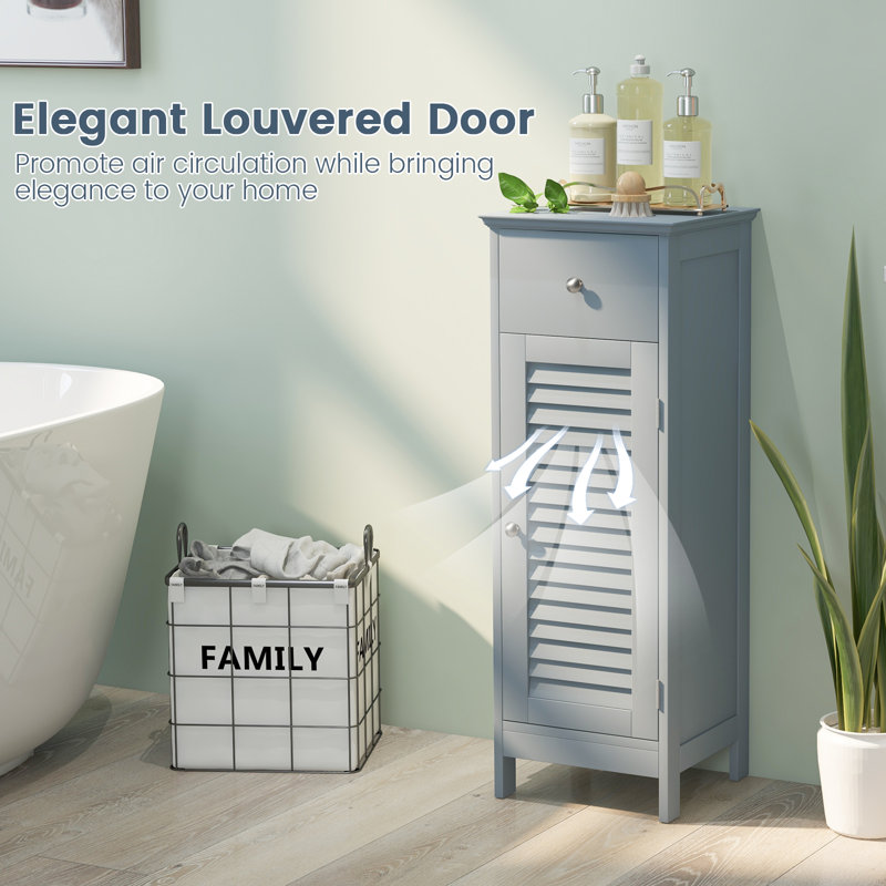 Armoire à linge autoportante Alydia, Gris
