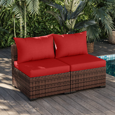 2-Person Outdoor Seating Group With Cushions