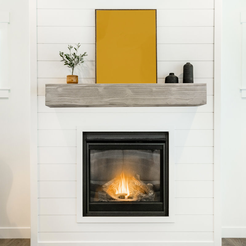 Rustic Fireplace 72" - Decorative Shelf Home Article Wood