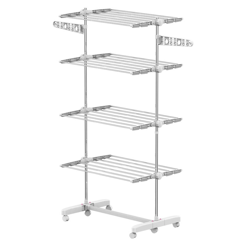 Foldable Accordion Drying Rack, White