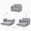 Chaise convertible en polyester Herminda-1650901707
