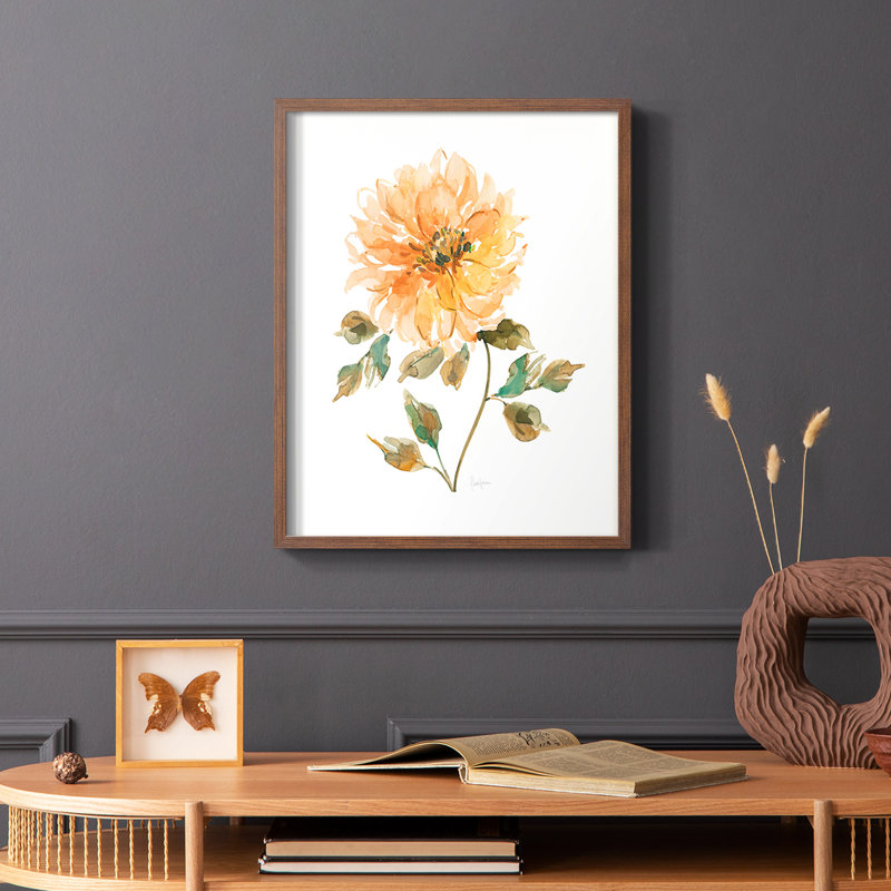 Bright Botanical I, reproduction encadrée - bois massif, H 10 po x l 8 po, Brun