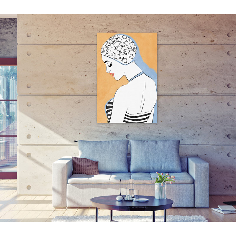 «The Femme Swimmer», impression sur toile tendue, H 15 po x l 10 po