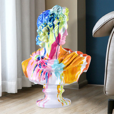 Figurines et sculptures modernes en plastique renforcé de fibres de verre