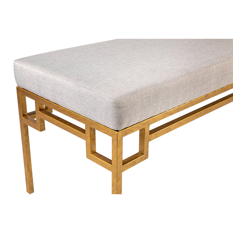 Jackson Metal Bench, Gold