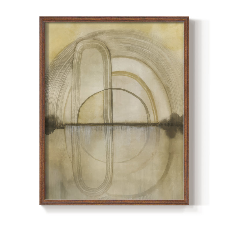 Soft Golden Reflections II Framed Print - Solid Wood