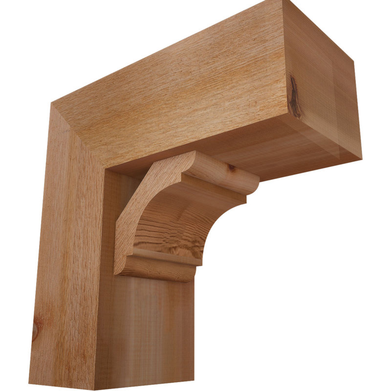 Support de bloc olympique avec entretoise décalée, 18 po x 18 po, Cèdre rouge occidental de l 8 po (scié brut)