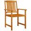 4 - Person Solid Wood Patio Dining Set Round Table