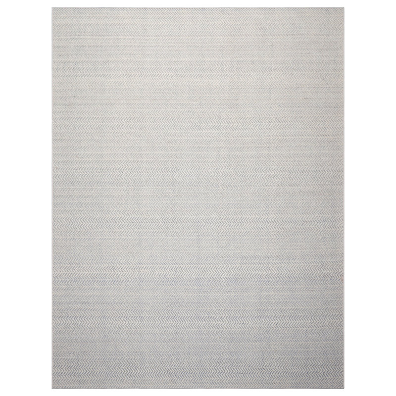Tapis oriental ivoire tissé à la main multicolore tissé à plat contemporain, Rectangle 7 pi 6 po x 9 pi 6 po