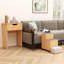 Table de chevet avec roulettes et rangement ouvert mobile
