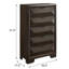 Commode 5 tiroirs en bois Kaylani