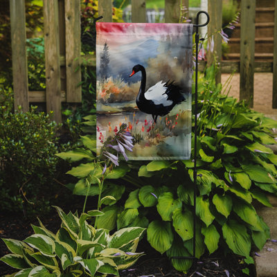 Drapeau de jardin cygne noir_DAC3271
