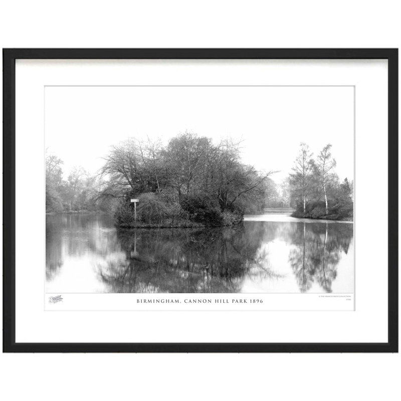 Birmingham, Cannon Hill Park 1896 - Single Picture Frame Print, 40cm H x 50cm W x 2.3cm D