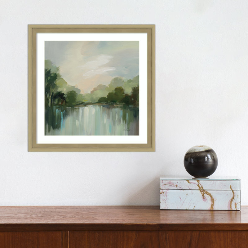 " Cool Spring Day " by Silvia Vassileva, 13" H x 13" W, Champagne