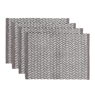 over&back Hand-Blocked Placemats, Set of 4
