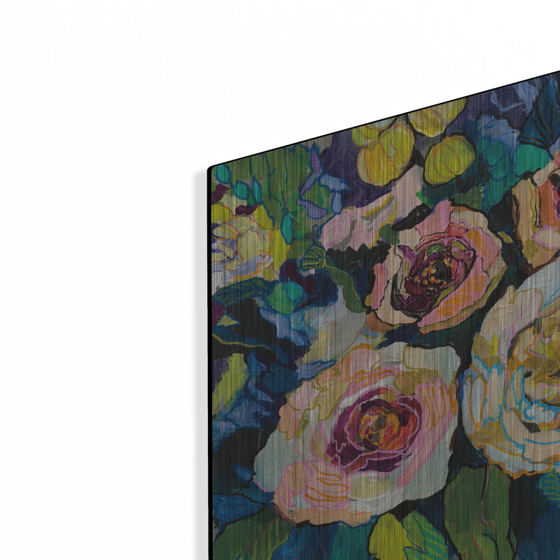"Jardin de pivoines" par Jeanette Vertentes, H 12 po x l 12 po