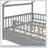 Wooden House Bed With Trundle-347267189