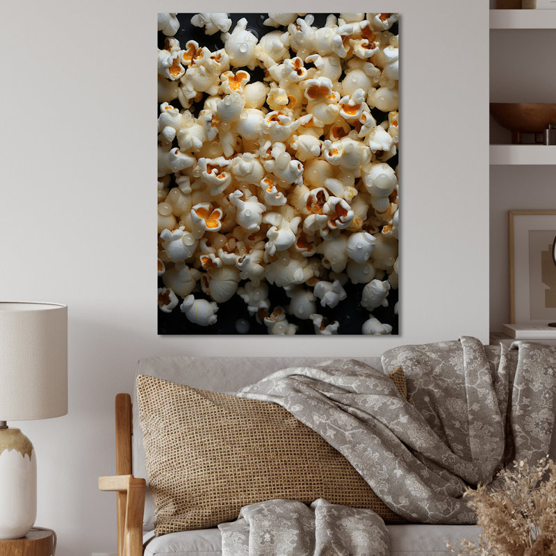 Écran Popcorn Elegance I - Art mural en métal Popcorn, H 32 po x l 16 po x P 1 po