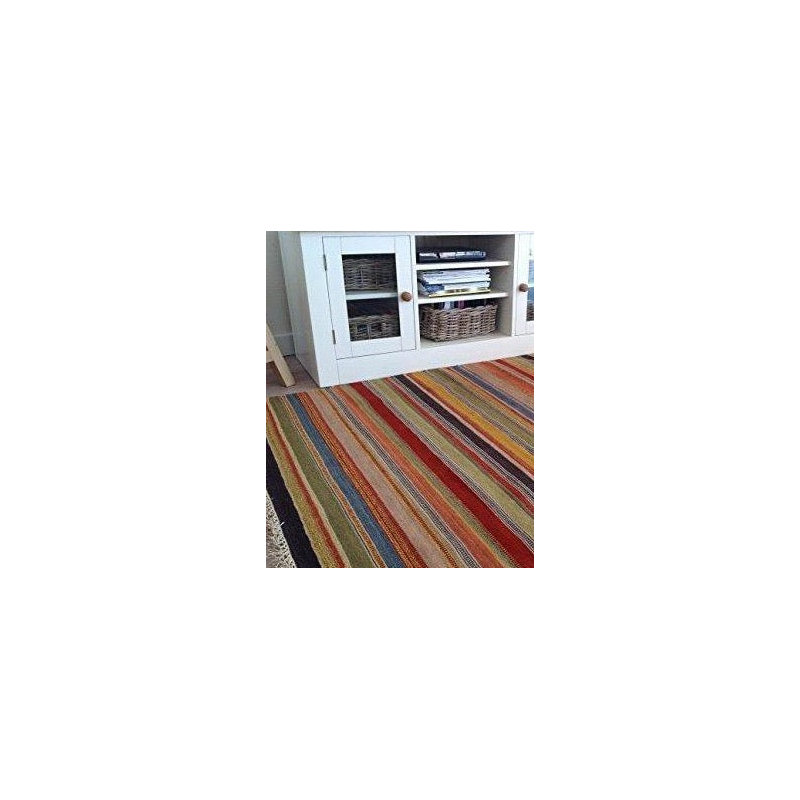 Downen Striped Hand Woven Area Rug, Rectangle 120 x 180cm