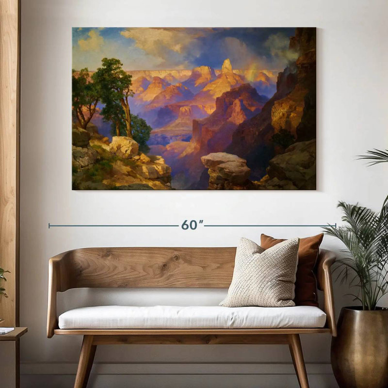 Alvord Grand Canyon avec arc-en-ciel, H 34 po x l 51 po