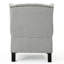 Fauteuil d'appoint à dossier en tissu gris durable-2091755307