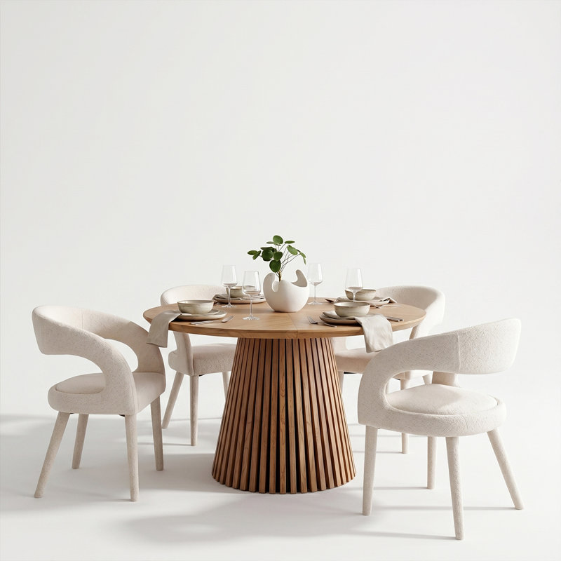 Ensemble de table de salle à manger 5 pièces Modern Modern, Gruau